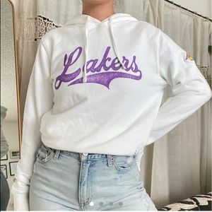 Lakers x Levis White Hoodie💜💛